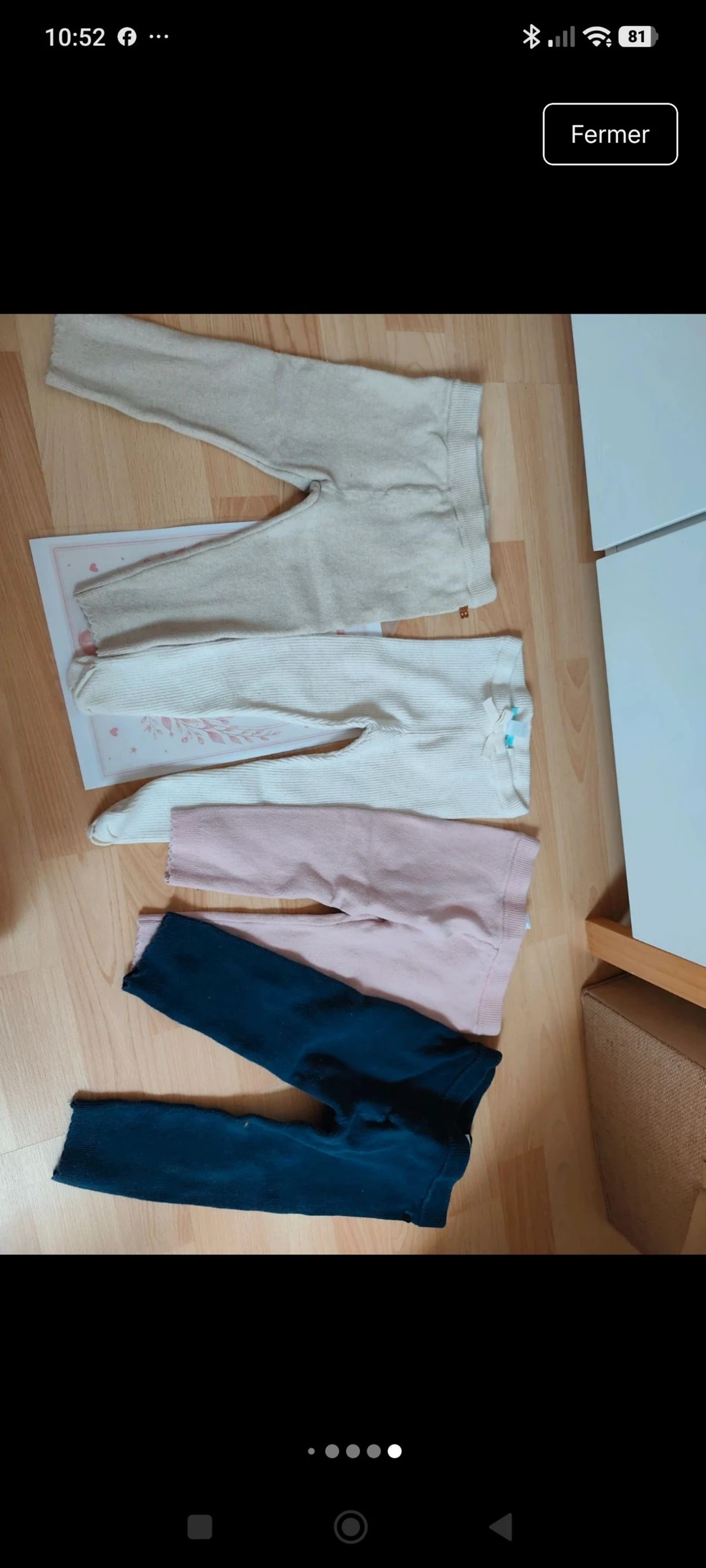 Set of 6 winter leggings 24 months – photo 3
